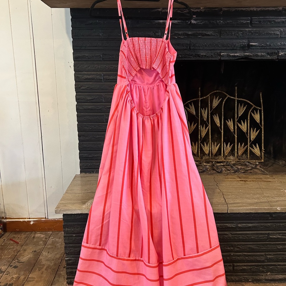 Pink Striped Dress - Picture 2 of 2